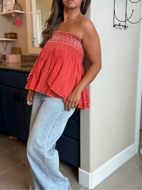 Free People Embroidered Strapless Top or Skirt
